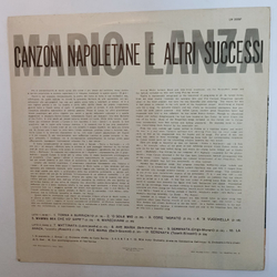 Mario Lanza Canzoni Napoletane E Altri Successi (Italy 1971)