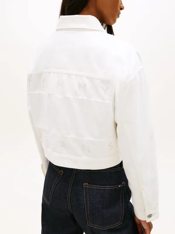 Куртка джинсовая женская TOMMY JEANS OVSZ CROP TRCKR JCKT