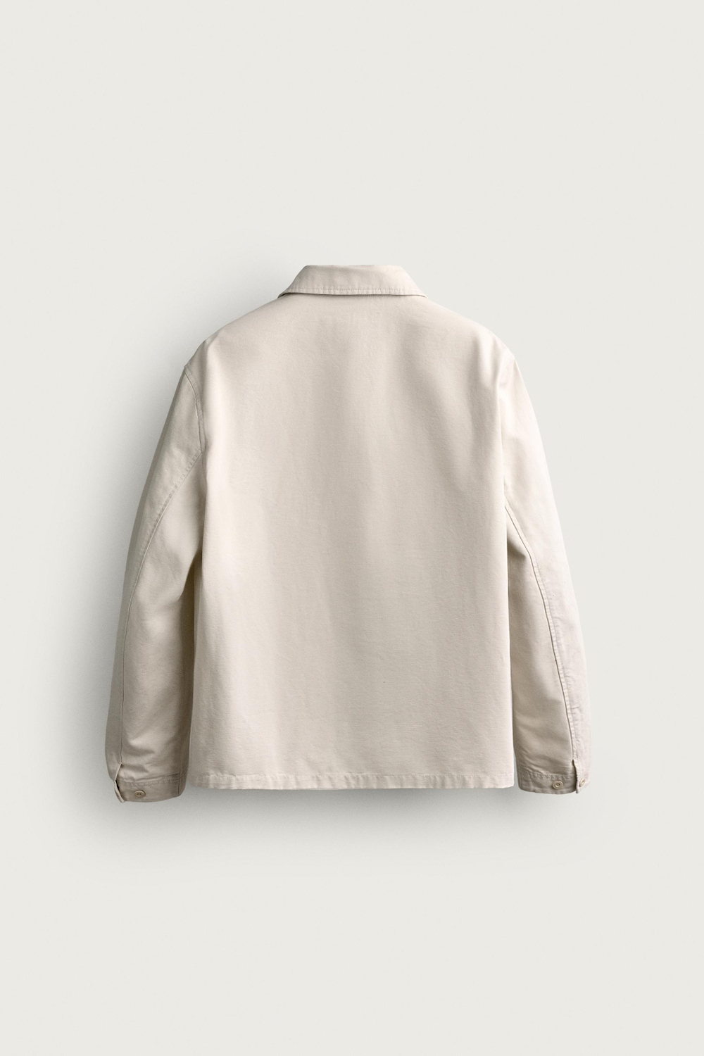КУРТКА-РУБАШКА КЛАССИЧЕСКОГО КРОЯ ИЗ КАНВАСА — ZARA