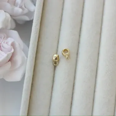 Бейл, держатель для кулона, 1,5*8,5*4 мм, позолота, ЗМ174