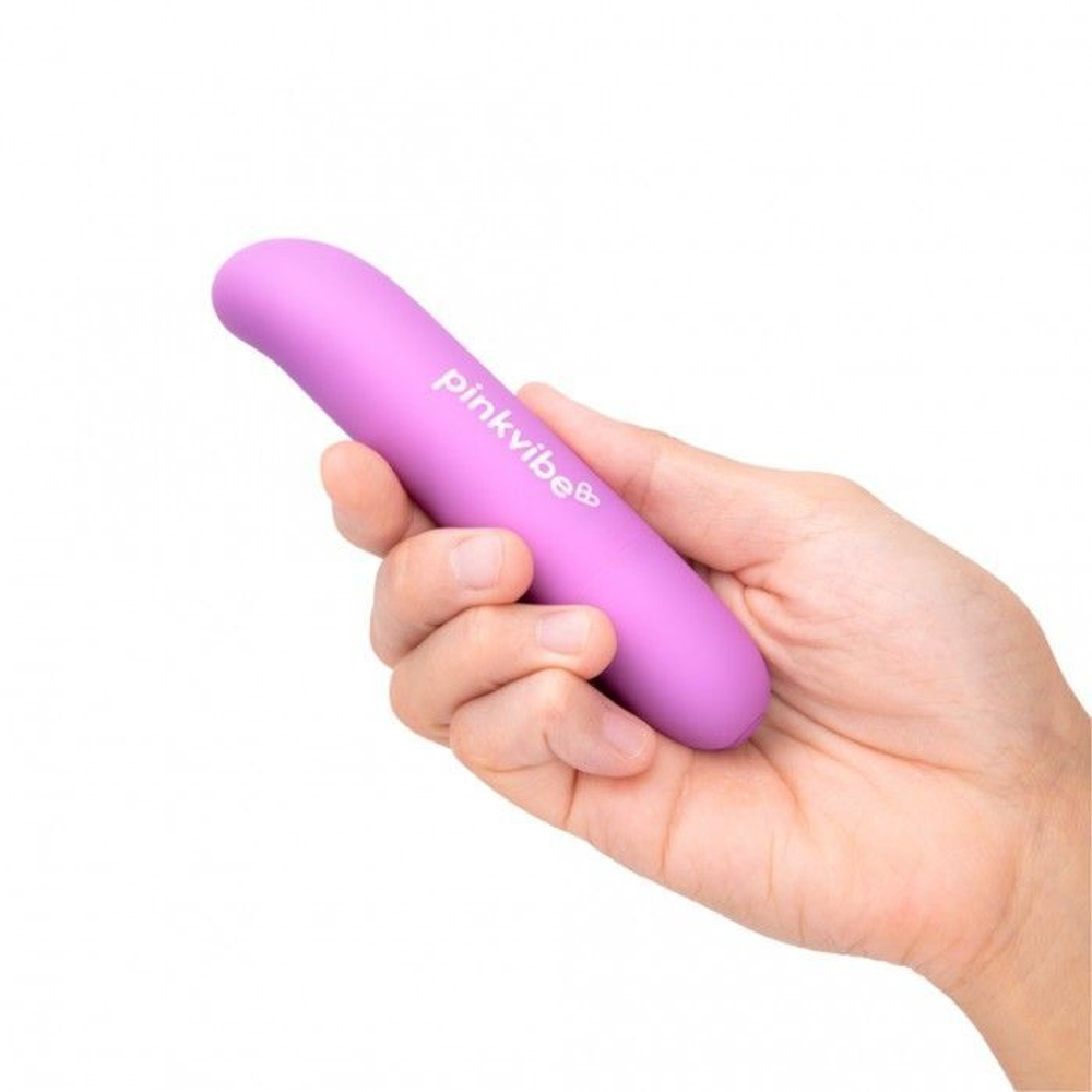 Фиолетовый вибромассажер Pink Vibe для стимуляции точки G и клитора - 12,2 см. (Цвет: фиолетовый)