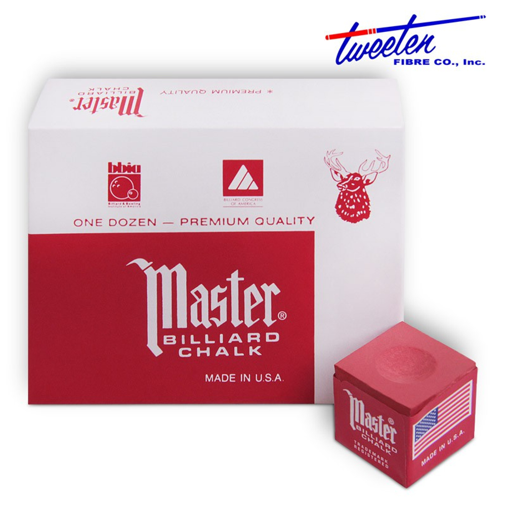 Мел бильярдный "Master" Rust 12шт.