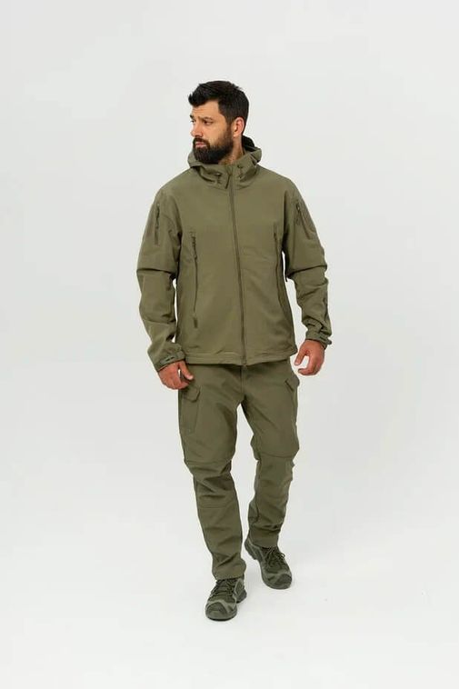 Костюм тактический утепленный Softshell Олива