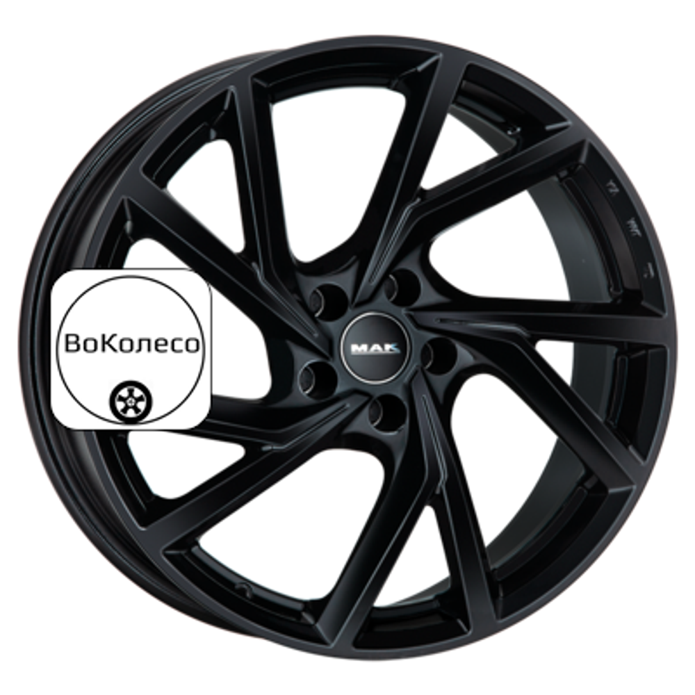 8x18/5x112 ET43 D57,1 Kassel Gloss Black MAK