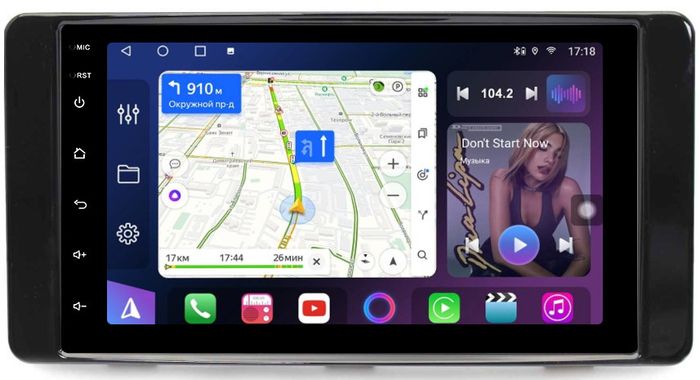 Магнитола для Mitsubishi (206x105мм) - FarCar S500-TS18 монитор 7" на Android 14, CarPlay, 4G SIM-слот