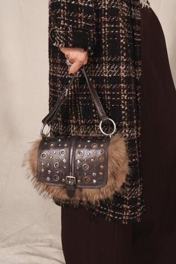 ZARA СУМКА ЧЕРЕЗ ПЛЕЧО С ТЕКСТУРОЙ — LIMITED EDITION, СЕРЫЙ
