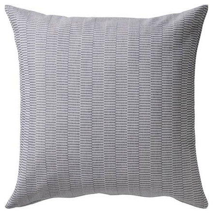 IKEA PLOMMONROS  (ИКЕА ПЛОММОНРОС)  -  Наволочка, темно-синий/белый, 50x50 см