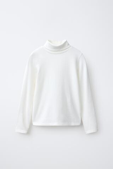 ZARA ФУТБОЛКА С МОДАЛОМ, БЕЛЫЙ