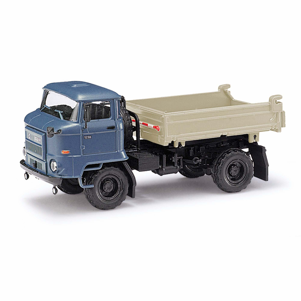 Самосвал IFA L60 3SK с трехсторонней разгрузкой, серо-синий (H0, 1:87)