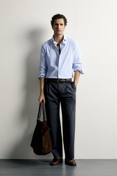 РУБАШКА КЛАССИЧЕСКОГО КРОЯ В КЛЕТКУ — ZARA
