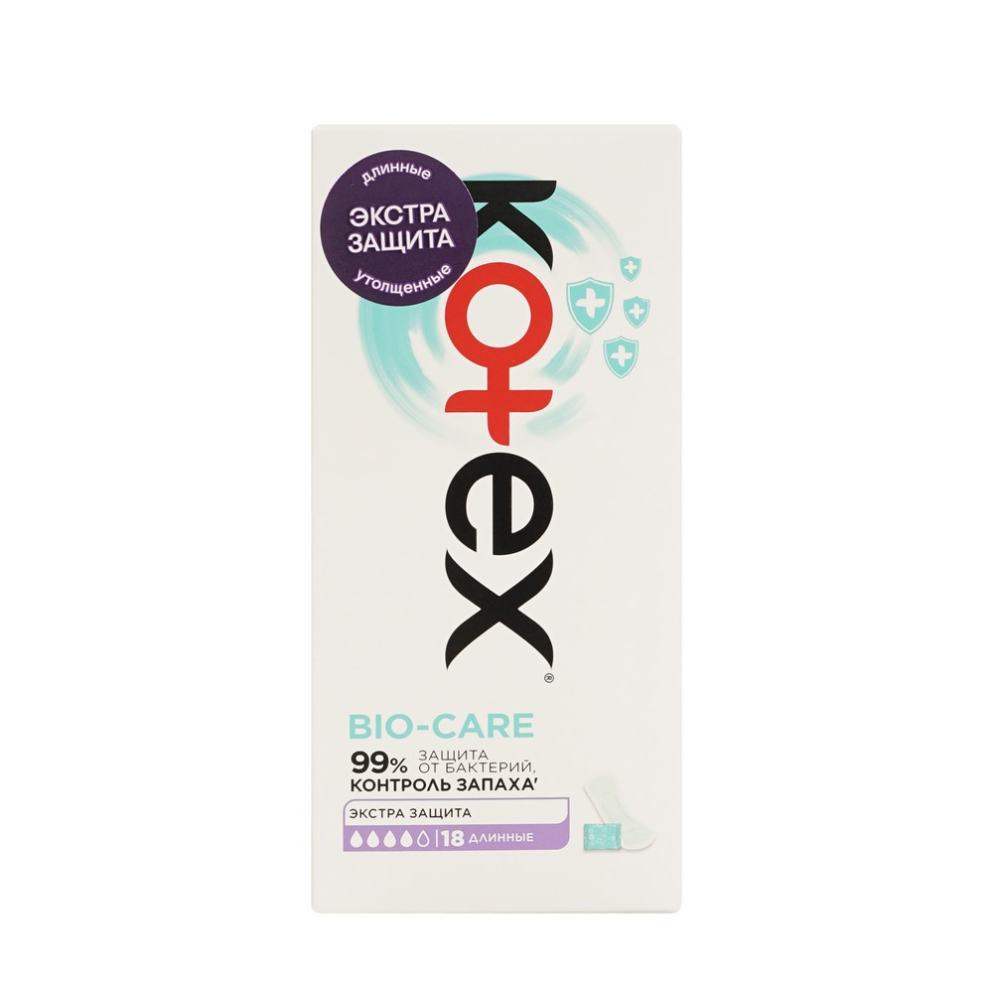 Прокладки Kotex BIO-CARE ежедневные 18 шт