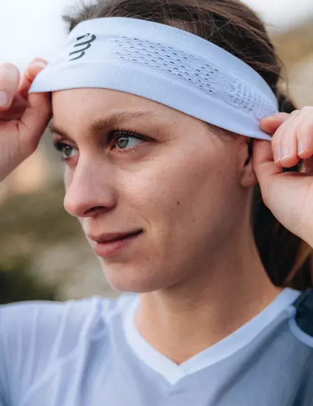 Повязка на голову Thin Headband White/Black