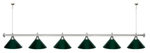 Лампа STARTBILLIARDS 6 пл. (плафоны золотые,штанга золотая,фурнитура золото)