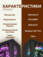 Игровой компьютер FIRESTRIKE OPTIMA Core i5-13400F / RTX5060Ti 8ГБ / 16ГБ DDR5 / SSD 1ТБ