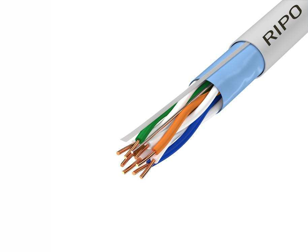 FTP 4 CAT5E 24AWG Cu Ripo Plus, 205 м.,Fluke test. PVC