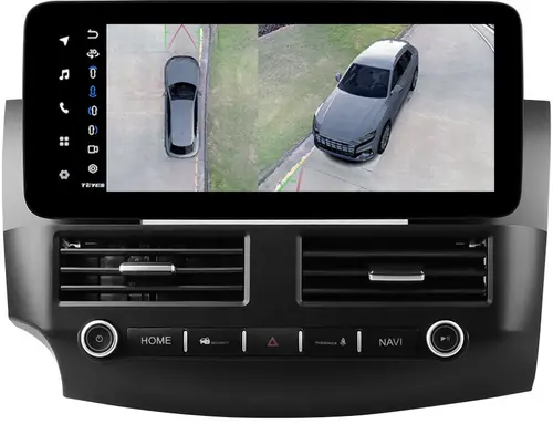 Магнитола для Mitsubishi Outlander 2 XL 2005-2012, Peugeot 4007, Citroen C-Crosser - Teyes LUX ONE 360 монитор 12.3" 2K QLED на Android 10, Быстрая, CarPlay, 4G SIM-слот, 4 камеры в комплекте