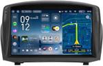 Магнитола для Ford Fiesta MK6 2008-2012 (красный БК, рамка тип 2) - Teyes CC4-PRO монитор 9.5" 2K QLED на Android 13, Быстрейшая, Snapdragon 778G, ИИ, CarPlay, DSP, 4G SIM-слот