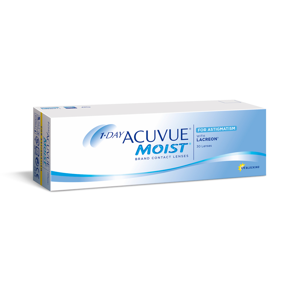 Контактные линзы Johnson&Johnson 1-DAY Acuvue Moist астигматические