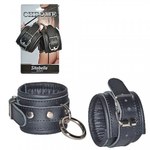 Наручники кожаные с круглым карабином Sitabella Chrome collection