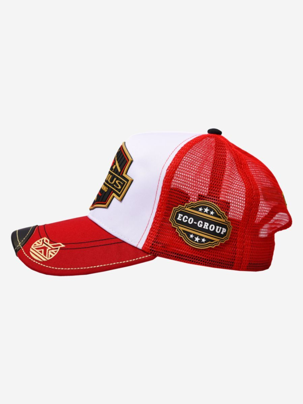 Кепка Maximus Mesh с сеткой,белый/красный (MCM)