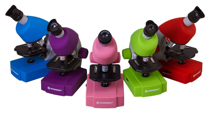 Микроскоп Bresser Junior 40x-640x, фиолетовый
