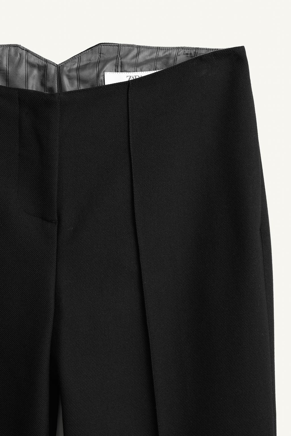 ZARA БРЮКИ С ПРЯМЫМИ ШТАНИНАМИ И ЗАЩИПАМИ — LIMITED EDITION, АНТРАЦИТОВО-СЕРЫЙ
