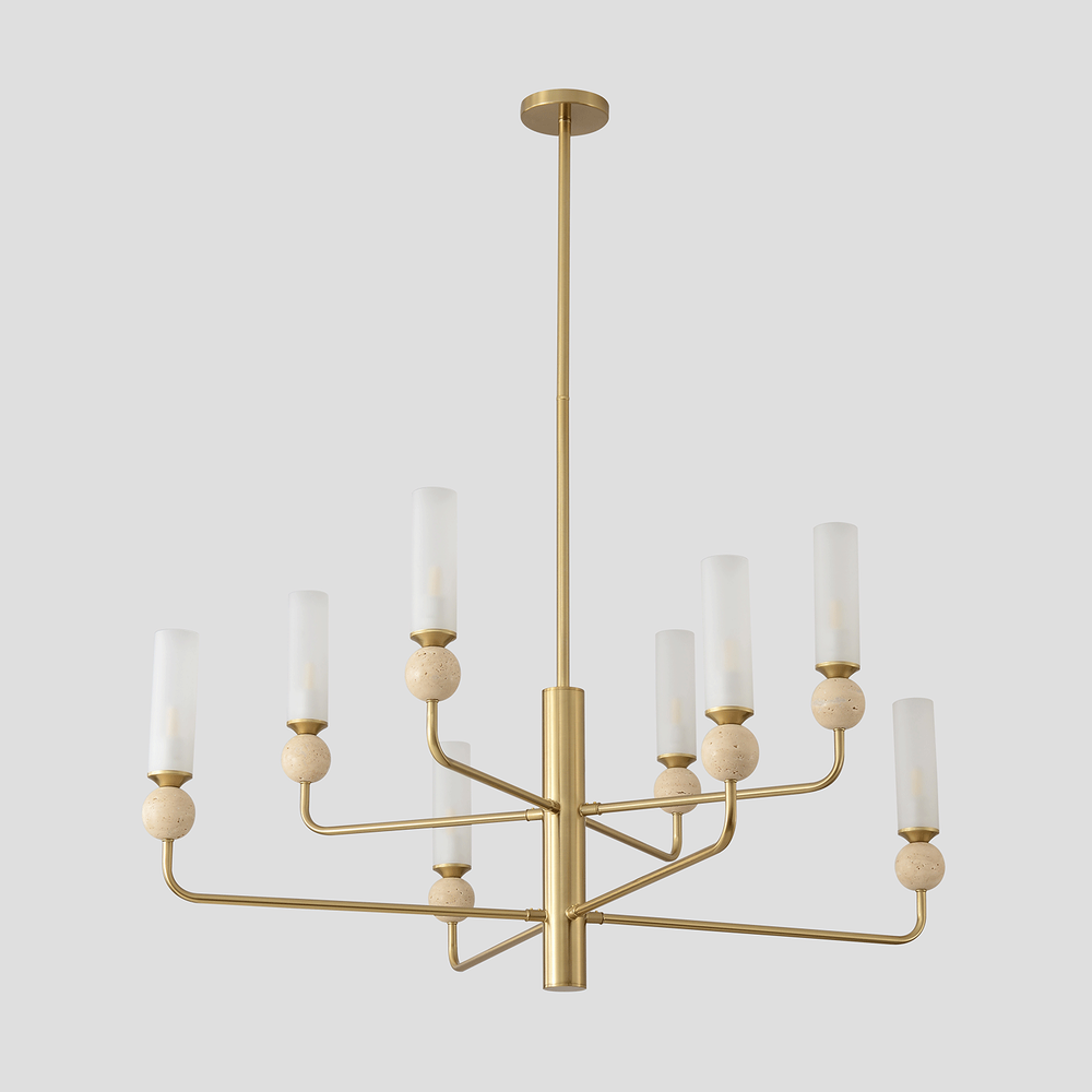 Подвесная люстра Crystal Lux SIMPLY SP8 BRASS