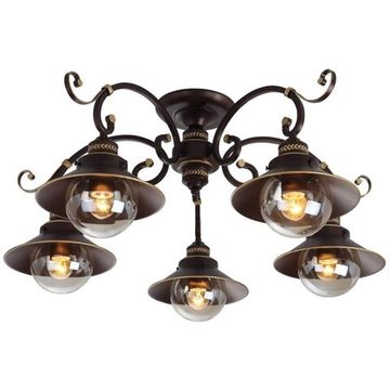 Люстра потолочная 5*E27 A4577PL-5CK шоколад Grazioso Arte Lamp