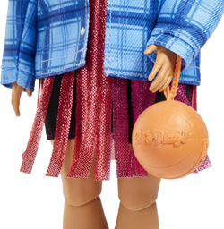 Кукла Barbie Extra с розовыми прядями