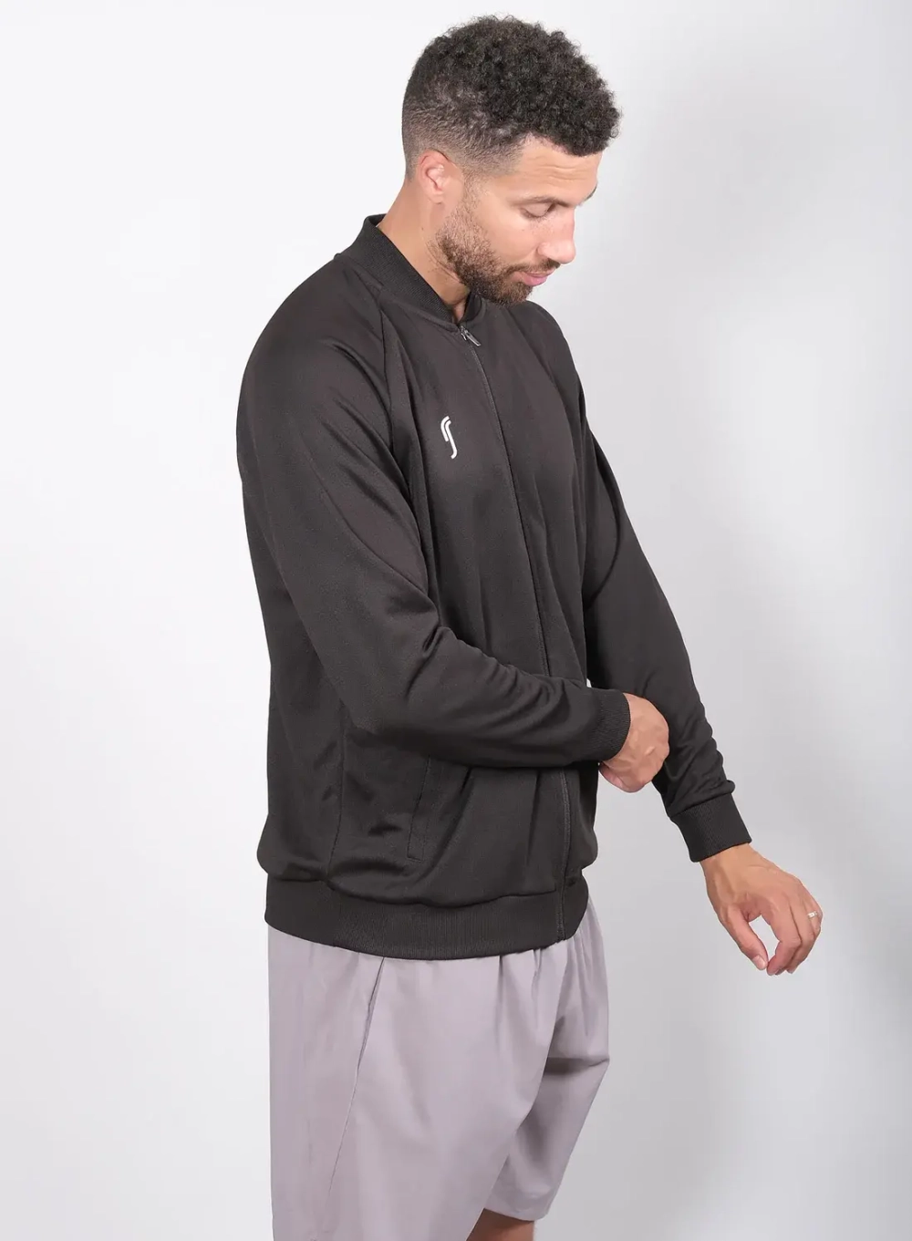 Мужская кофта RS Solid Club Jacket Black (241M421999/000)