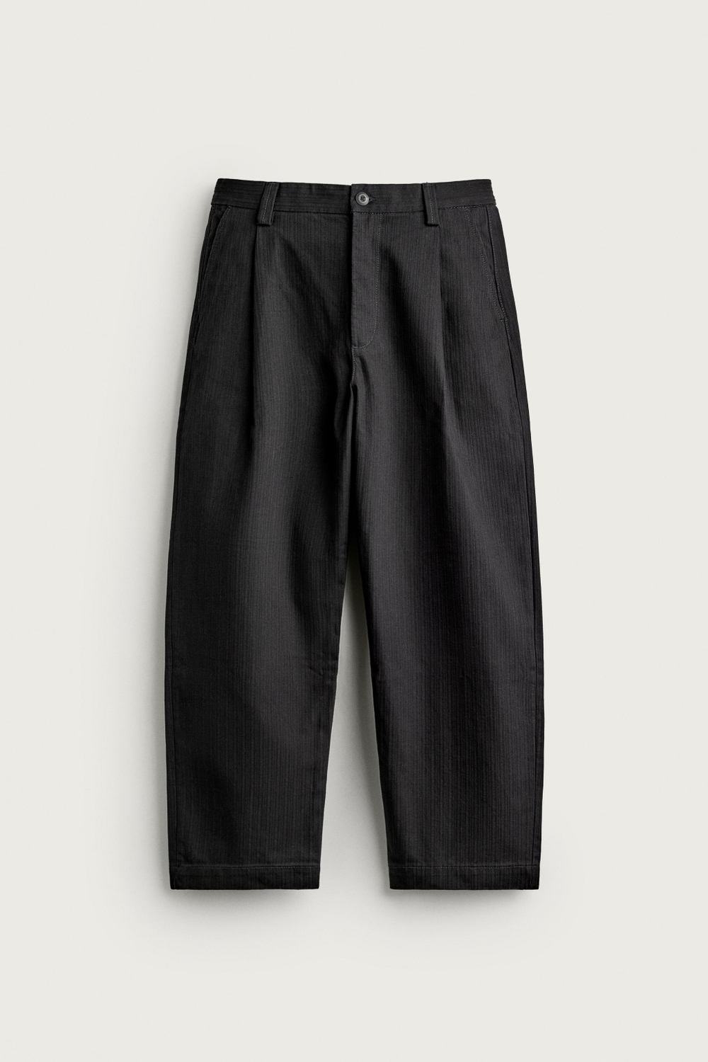 БРЮКИ ЧИНОС RELAXED FIT СО СКЛАДКАМИ — ZARA · 4048/355