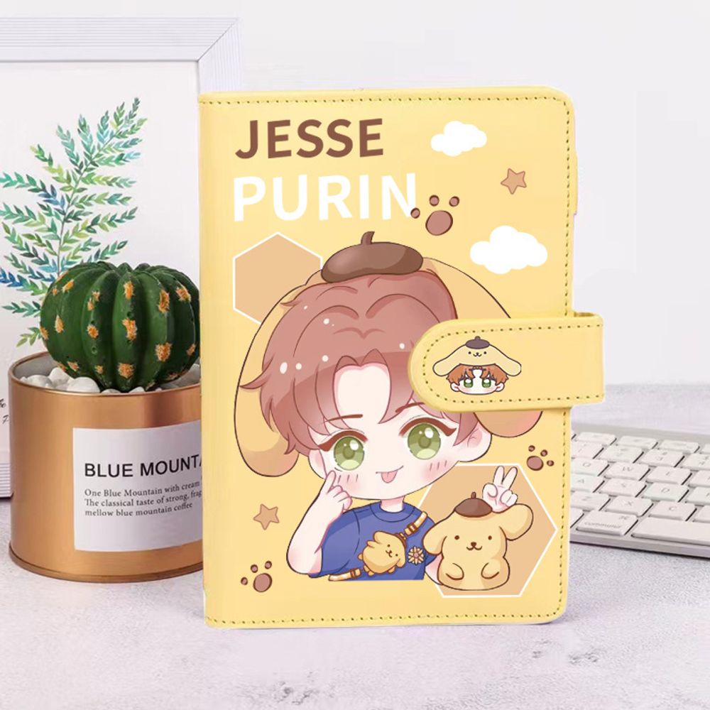 Ежедневник с застежкой "Sanrio Purin", желтый Ежедневник с застежкой "Sanrio Purin", желтый