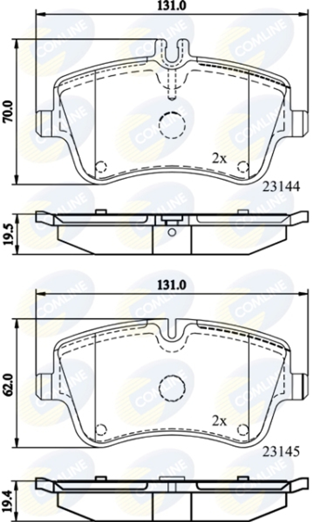 COMLINE - CBP0854-CML - Brake Pad Set, disc brake