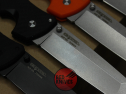 Нож Cold Steel Recon 1 TANTO G10 (V2025) - оранж рук., стоунвош клинок