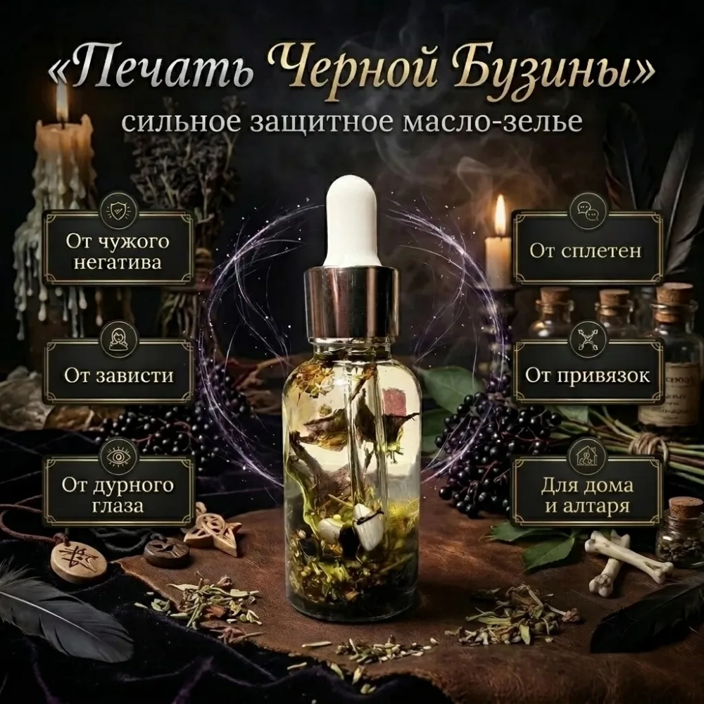 Магическое Зелье "Печать Черной Бузины"