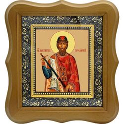 Константин Ярославский Святой Благоверный князь. Икона на холсте.