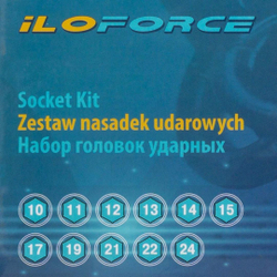 Набор головок ударных глубоких 11пр. 1/2''(6-гр.) ILOforce IF-4117-5MPB