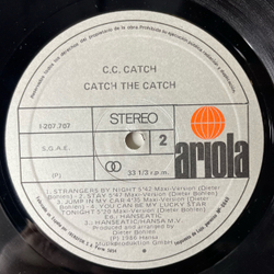 Винтажная виниловая пластинка LP C.C. Catch, Catch The Catch (Испания 1986)