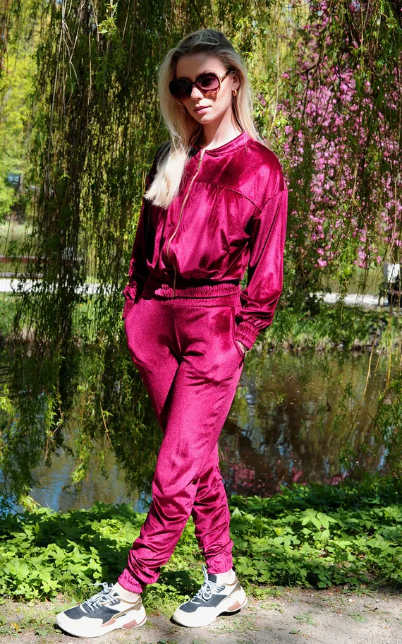 Goldenia dres Wine Red