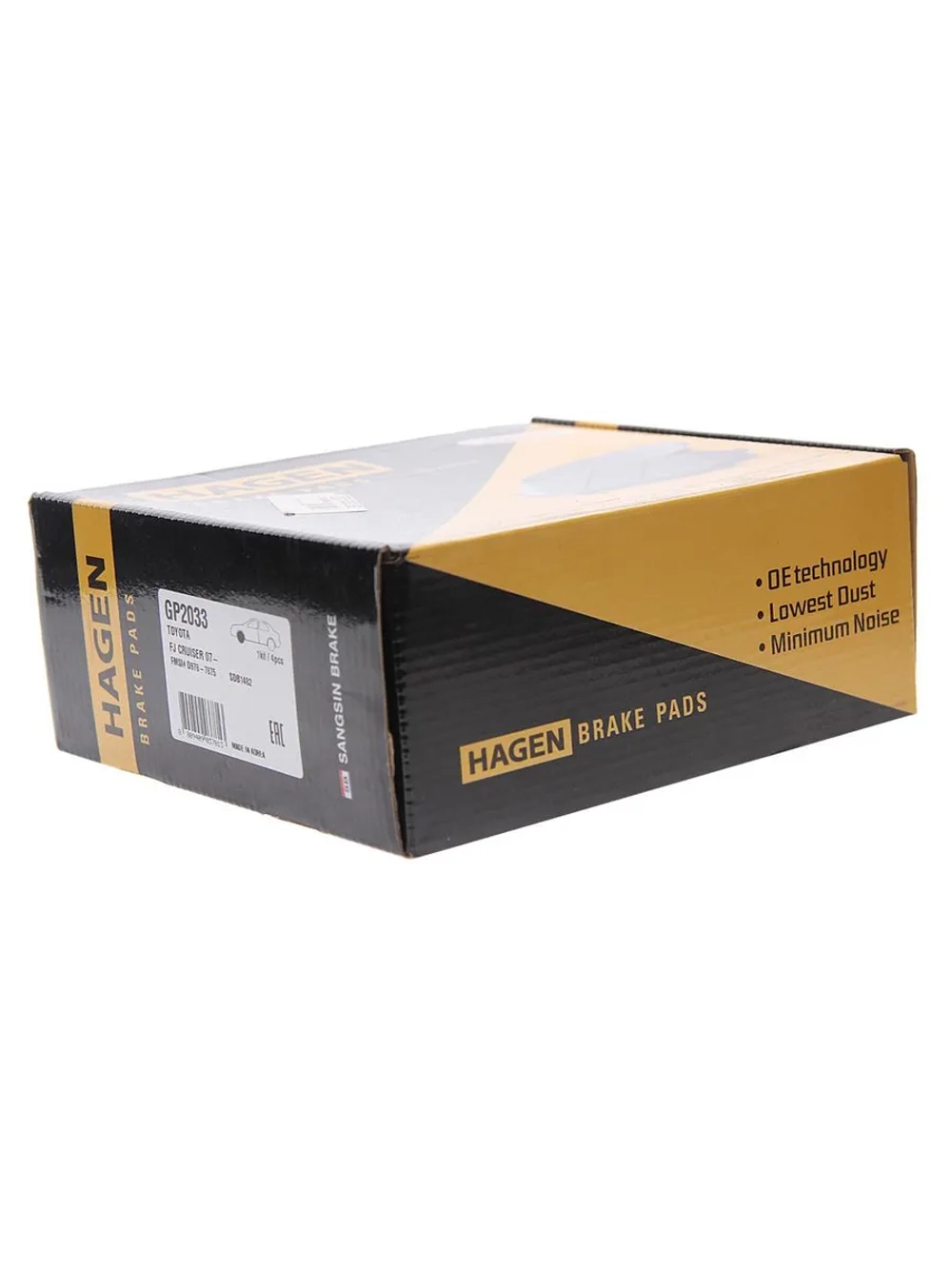 Колодки тормозные TOYOTA Land Cruiser Prado (03-) передние (4шт.) HAGEN SANGSIN