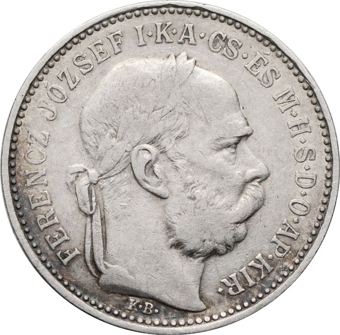 1 крона 1893 Венгрия XF