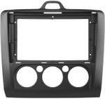 Магнитола для Ford Focus 2 2004-2011 (кондиционер, рамка черная) - Teyes CC4PRO монитор 12.3" 2K QLED + рамка 9, Android 13, Быстрейшая, Snapdragon 778G, ИИ, CarPlay, DSP, 4G SIM-слот