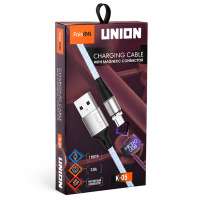 Кабель Micro USB - USB-A Faison K-05, 1 м