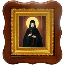 Евфросиния Полоцкая, преподобная игумения. Икона на холсте.