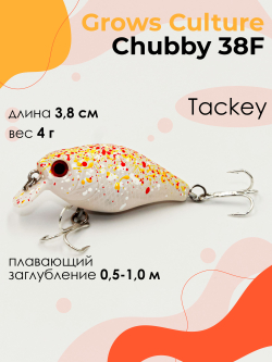 Воблер Крэнк Chubby 38F 38 мм 4 г цвет 36 Tackey