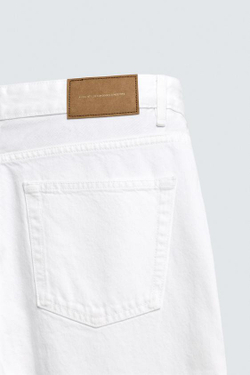 ZARA ДЖИНСЫ REGULAR FIT, БЕЛЫЙ