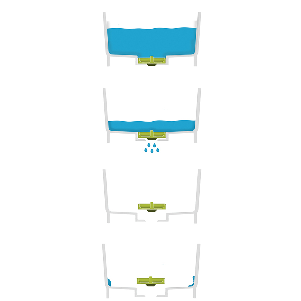 Контейнер для мытья посуды wash&drain™, белый