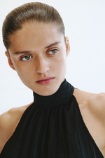 Топ из текстурированного джерси — вырез халтер - H&M