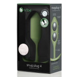 Анальная пробка для ношения цвета хаки 14см b-Vibe Snug Plug 4 BV-010-ARM