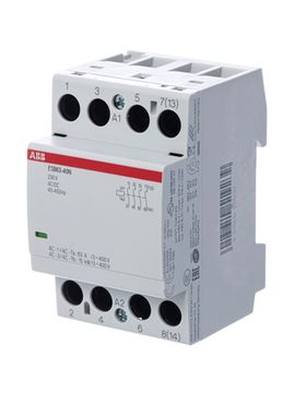Модульный контактор ABB ESB63-40N-06 (63А АС-1, 4НО) катушка 230В AC/DC